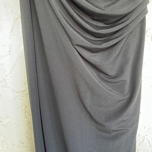 NWT Helmut Lang Women’s Twist Dress In Basalt Black,Side Slit,Size XS - Picture 6 of 14